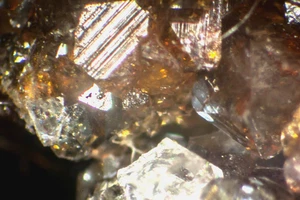 Hubeite (tipo localidad) mina Fengjiashen, Hubei, China-Micromontaje - Imagen 1 de 4