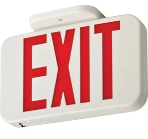 BRAND NEW Lithonia Lighting Contractor Select Integrated LED White Exit Sign 🔷 - Picture 1 of 6