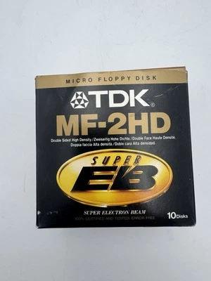 Micro disquete TDK MF-2HD Super EB 10 NUEVOS (14 discos) Foto 1 de 4