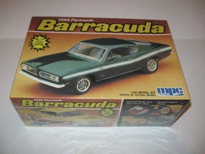 MPC ERTL 1969 Plymouth Barracuda 1/25 Plastic Model Kit #6070, New Sealed - Image 1 of 4