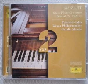 FRIEDRICH GULDA Mozart Great Piano Concertos 20, 21, 25, 27  NM/EX(2CD) - Bild 1 von 4