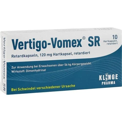 KLINGE PHARMA GMBH VERTIGO-VOMEX SR Retardkapseln 10 St PZN 278008