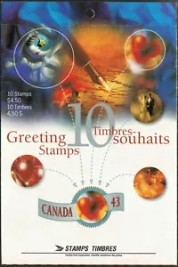 Canada sc#1508a Greetings - 1, Booklet Bk166a, Mint-NH - Picture 1 of 2