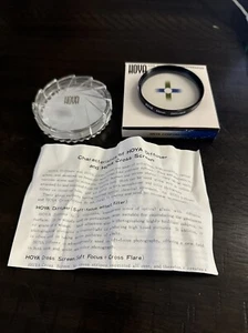 HOYA 55mm DIFFUSER SCREW in OPTICAL GLASS FILTER with FILTER CASE - Picture 1 of 2