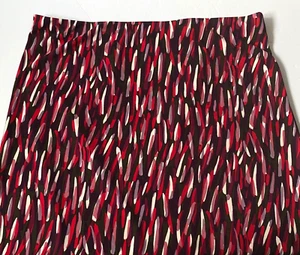 Falda Kenneth Cole para mujer talla L multicolor estampado colorido elástico abertura lateral nueva con etiquetas - Imagen 1 de 14