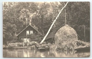 Postal RPPC Im Spreewald We Blotach Bradenburg Alemania - Imagen 1 de 2