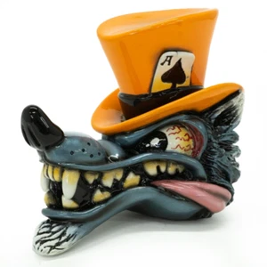 El lobo en naranja sombrero de copa VanChase Gear Shift perno VanChaseStudio - Imagen 1 de 3