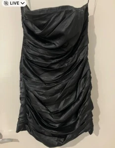 Ladies Size 12 GARFUNKLE STUNNING BLACK bnwt evening party wedding mini boned - Foto 1 di 5