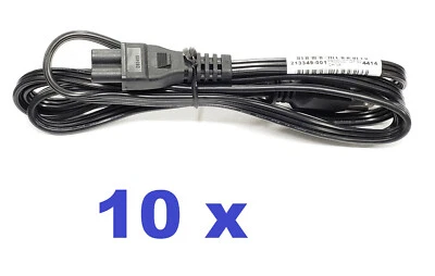 HP 213349-001 Cable de alimentación 3 cables conducto Tiene receptáculo recto (F) C5 Lote 10 Foto 1 de 4