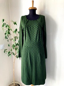 King Louie Midi Dress A-Line Long Sleeve Pockets size M - Picture 1 of 8