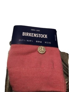 Birkenstock tabora ladies socks pink/white 8-11 - Picture 1 of 6