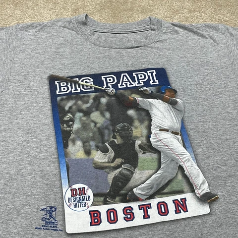 David Ortiz Boston Red Sox T Shirt Men Small Adult MLB Baseball Big Papi DH Cover