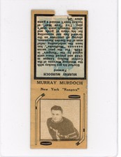 1934-35  DIAMOND MATCHBOOKS TYPE 1  MURRAY MURDOCH AS IS READ