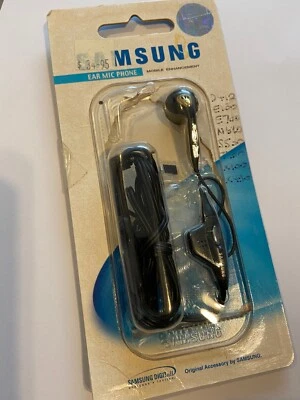 Samsung Original Portable Hands-Free Mono Headset AEP010S Blk with remote button - Image 1 of 3