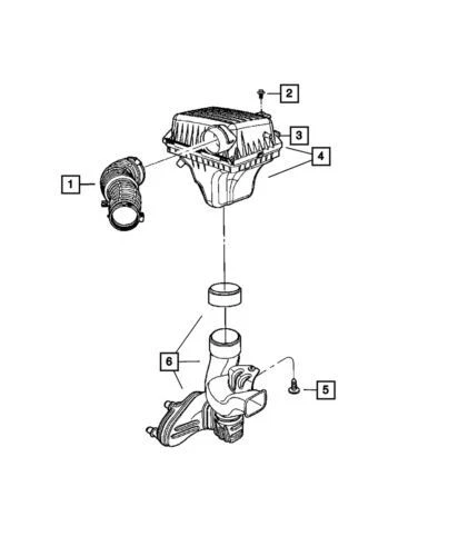 Limpiador de aire del motor delantero genuino Mopar 2005-2010 Dodge Challenger 4591867AD Foto 1 de 1