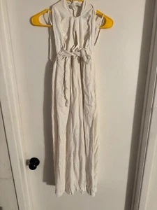 Women "Madewell" white, sleeveless ties in front midi sundress. Size 2 - Picture 1 of 2