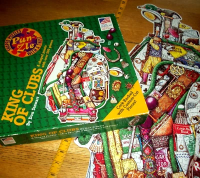 Винтажная сумка для гольфа пазл 500 шт. пробковая сзади в форме короля клюшек в комплекте - Изображение 1 из 4