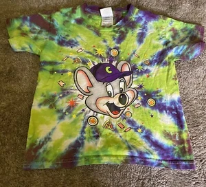 VtgChuck E Cheese Pizza Ticket T Shirt Tie Dye Youth Small - Picture 1 of 5