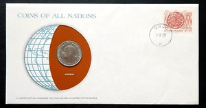 1979 Norway 1 Krone Coin and Stamp Set with COA - Brilliant UNC - Bild 1 von 3