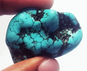 Piedra preciosa suelta turquesa natural áspera 104,20 quilates certificada con regalo gratis - Imagen 1 de 6