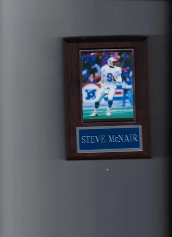 STEVE McNAIR PLAQUE HOUSTON OILERS TENNESSEE FOOTBALL NFL Cover