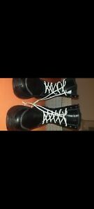 Bronx Boots Stiefel Schuhe Platform Plateau 38 schwarz Leder neu 