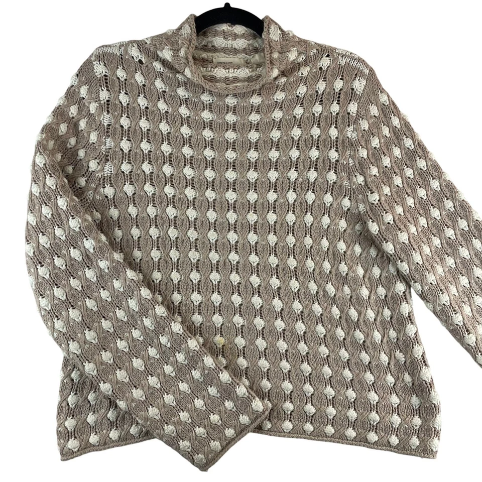 Свитер Anthropologie Sleeping On Snow вязаный крючком с попкорном размер M - Изображение 1 из 4