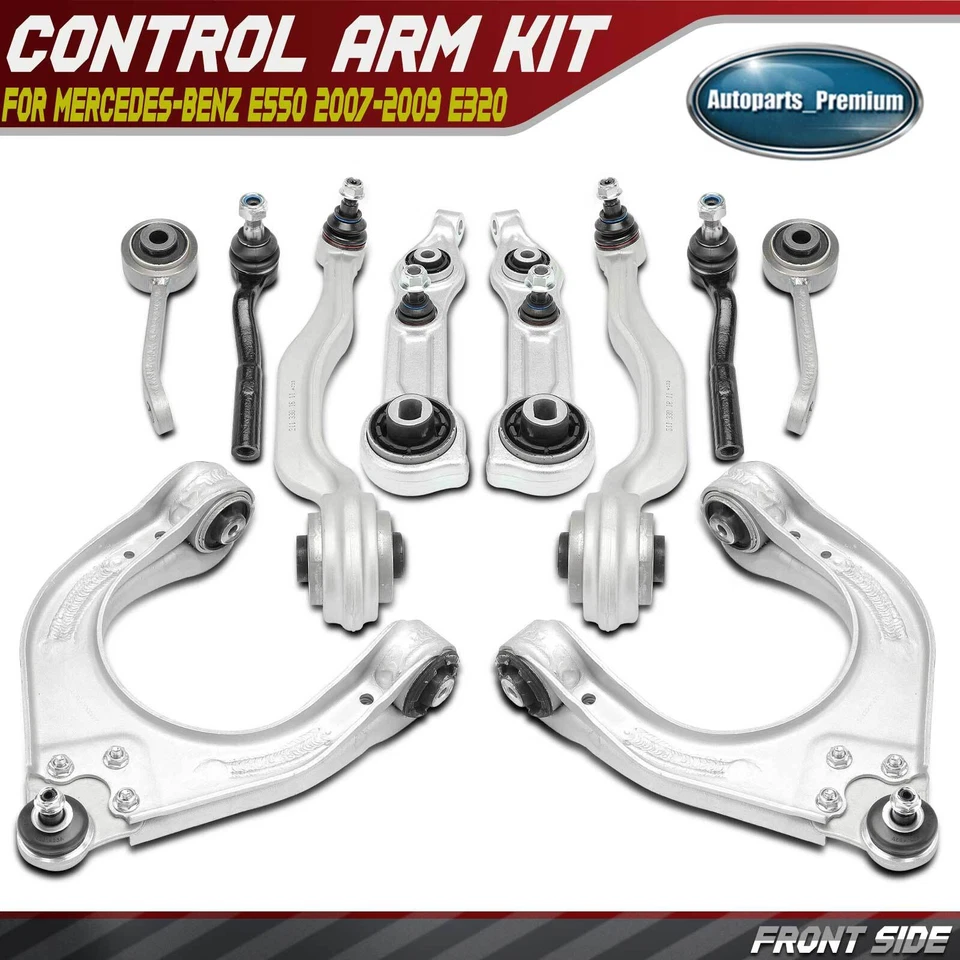 10x Brazo de control delantero con rótula y extremo de varilla de amarre para Mercedes-Benz E550 E320 Foto 1 de 4