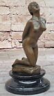 Art Deco Nude Female by French Artist Jean Patoue Bronze Sculpture Statue Art NR