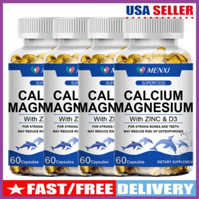 Complemento de Calcio, Magnesio, Zinc y Vitamina D | 60 Comprimidos Vegetariano - Изображение 1 из 4