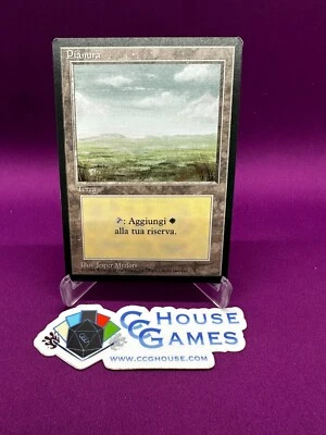 MTG Plains (C - Grass) Italian Beta Revised FBB Black Border Vintage *CCGHouse* - Image 1 of 2