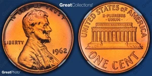 1962 Lincoln Proof Cent DDO VP-001 NGC PF 67 RD PR67RD Variety Coin 1C - Picture 1 of 5