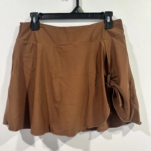 Brown Skirt Swimsuit Bottoms NWT Zmart size Large - Picture 1 of 2