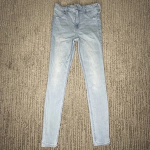 Hollister Size 5R 27w Girls Youth Jeans High Rise Legging Stretch Blue Denim - Picture 1 of 8