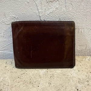 Coach Herren-Geldbörse Vintage braun Wasserbüffelleder mit Doppelfaltung  - Bild 1 von 9