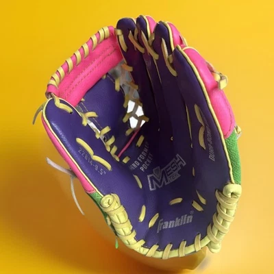 Guante de béisbol Franklin Youth 22814-9,5 malla Tek Dura-Bond multicolor con cordones Foto 1 de 4