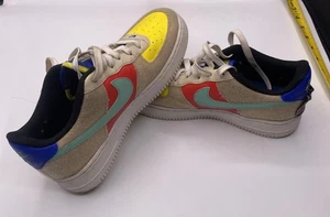 Nike AIR FORCE 1 Zapatillas Escolares BAJAS MULTICOLOR JUVENILES 6 Usadas Tenis Zapatos - Imagen 1 de 11