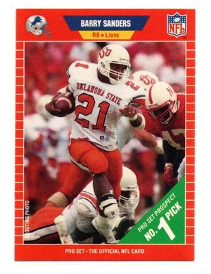 Juego profesional 1989 #494 Barry Sanders RC LIONS HOF ROOKIE LIONS Foto 1 de 2