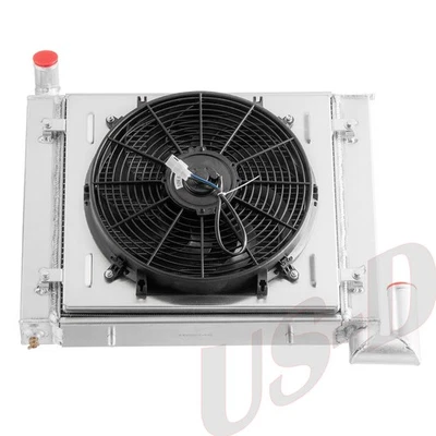 3 Row Aluminum Radiator w/ 90W Fan Fit 63-1972 Chevrolet Corvette 5.3L 5.7L,V8 Foto 1 de 4