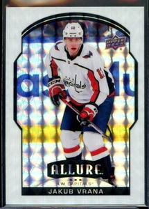 Jakub Vrana 2020-21 cubierta superior Allure White Diamond #54 08/50 - Imagen 1 de 2