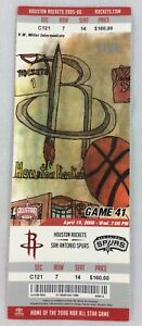 NBA 2006 04/19 San Antonio Spurs at Houston Rockets Full Basketball Ticket
