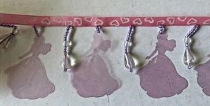 Simplicity Perlenborte 3" breit 12 Yards pink/lila Disney Prinzessin Aurora - Bild 1 von 3