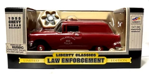 Liberty Classics 1955 Chevy Sedan Delivery Philadelphia Police Diecast 1:25 - Picture 1 of 8