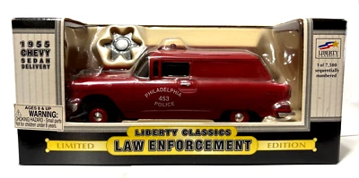 Liberty Classics 1955 Chevy Sedan Delivery Philadelphia Police Diecast 1:25 - Image 1 of 4
