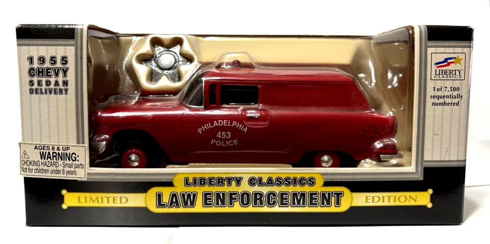 Liberty Classics 1955 Chevy Sedan Delivery Philadelphia Police Diecast 1:25 - Image 1 of 4