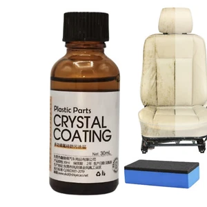 30ml Car Trim Coating Refurbish Agent Interior Exterior Cleaner Restorer Kit - Picture 1 of 10