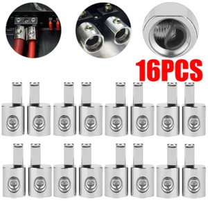 16Pc Car Audio Power/Ground 1/0 Gauge to 4 Gauge Amp Input Reducers Wire Reducer - Picture 1 of 9