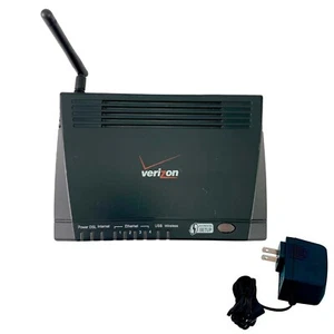 Verizon Actiontec GT704WG Rev. B 4-Port Wireless DSL Modem & Router w/ Adapter - Picture 1 of 3