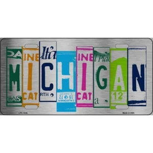 Matrícula de motocicleta de 4" x 7" Michigan arte metal novedad matrícula - Imagen 1 de 1