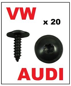 20 x VW AUDI ENGINE COVER UNDERTRAY SPLASHGUARD WHEEL ARCH TORX SCREW 